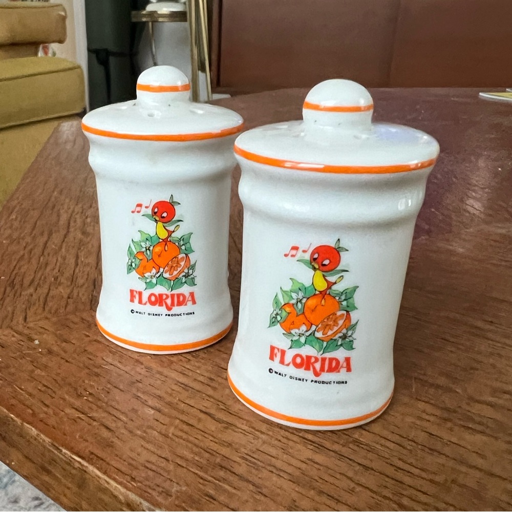 WDW Orange Bird vintage salt and pepper shakers
